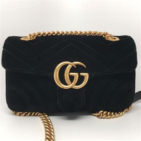 gucci marmont mini bolso|GG Marmont small shoulder bag in black velvet .